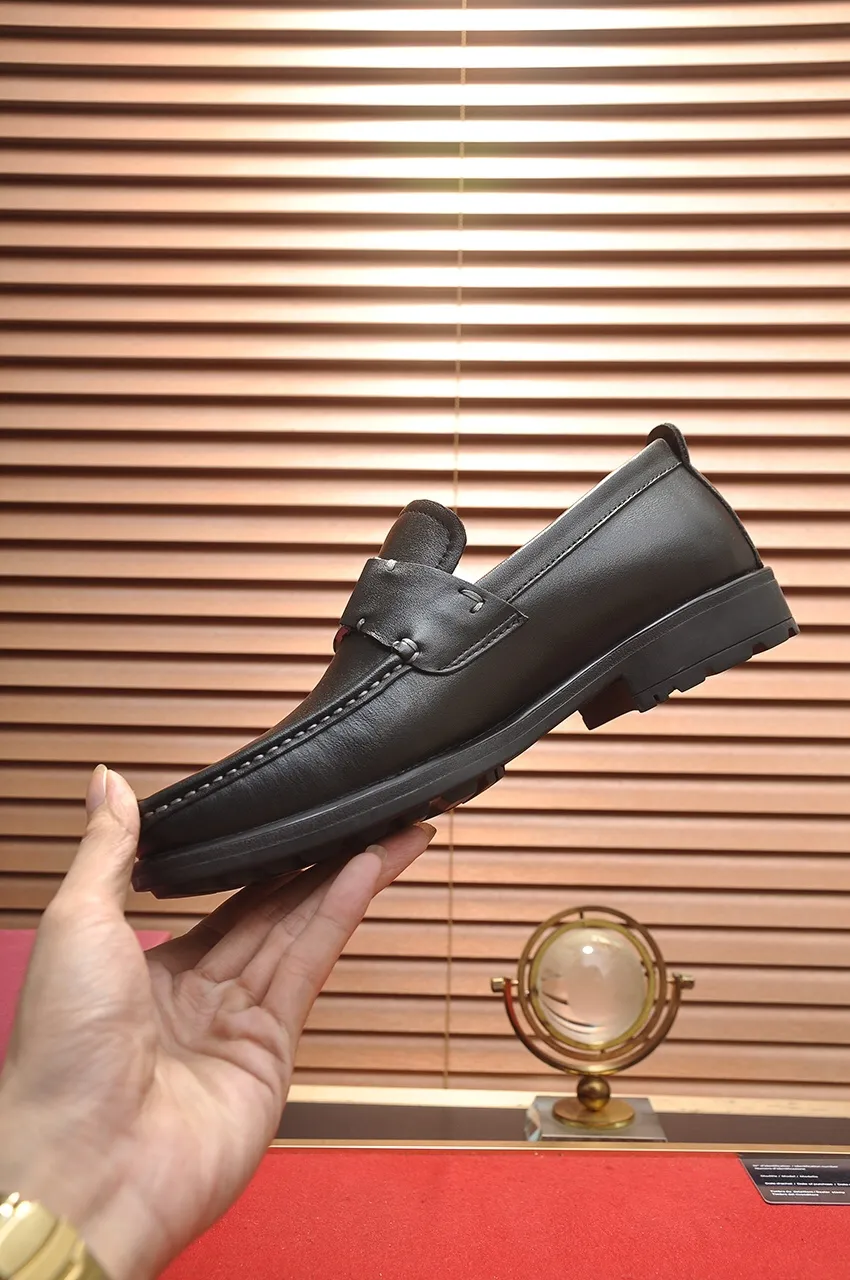 Men's shoes 💰500💶[Ferragamo/Ferragamo] The latest model in the counter. Original imported open-sided high-quality cowhide hand-woven + imported 🐂 cowhide + original luxury metal buckle + original combination outsole. Comparison without pressure 38--44🎉